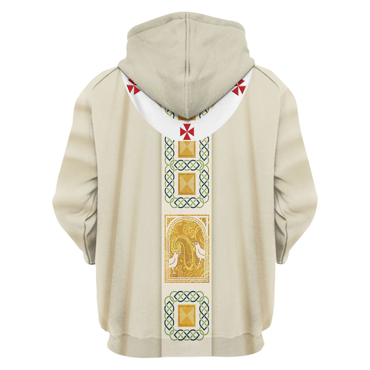 Tracksuit Tops Pullover Sweatshirt Pope Francis in White Liturgical vestment 3D Apparel
