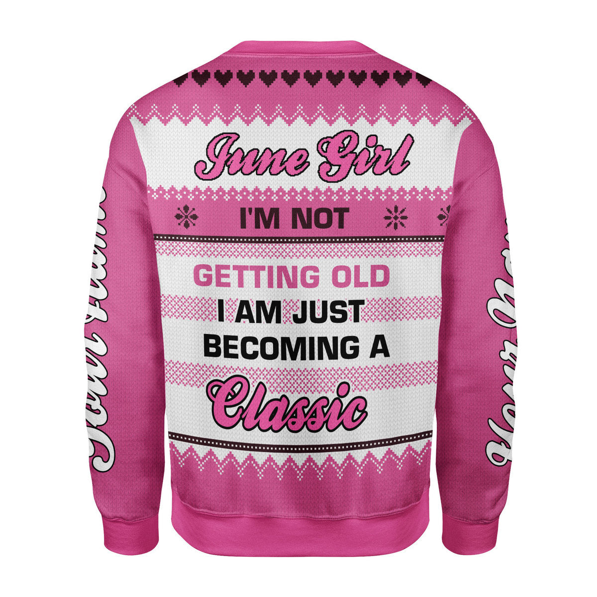 CustomsPig Personalized Ugly Sweater June Girl All Over Printed