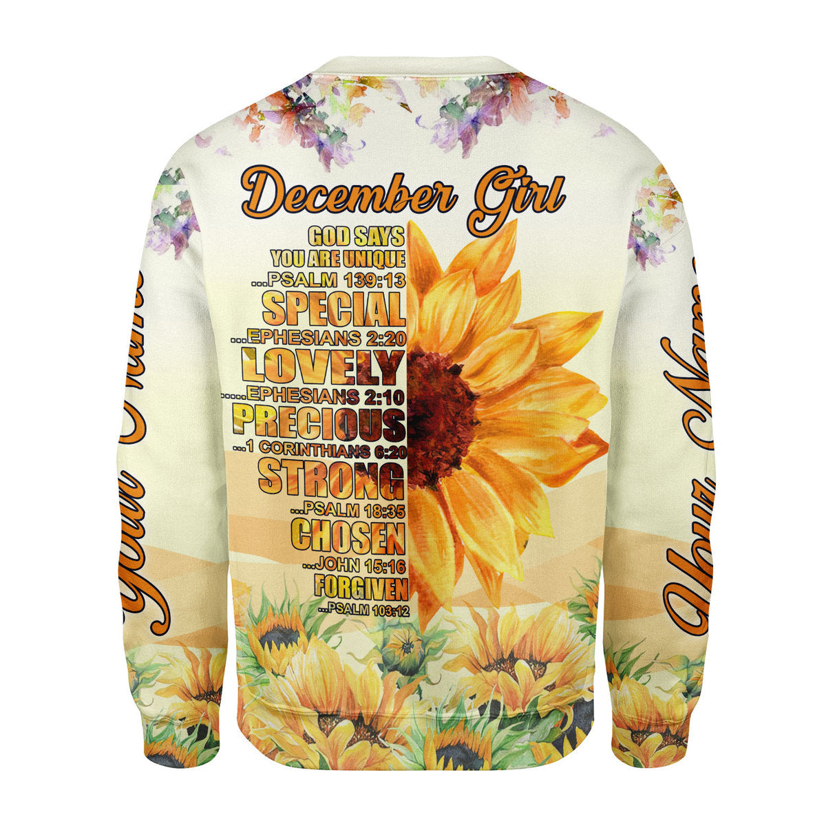 Customspig Personalized Tops December Girl All Over Printed