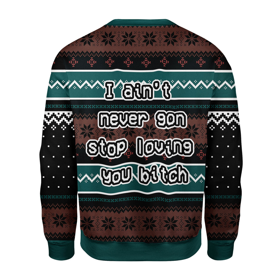 Customspig Christmas Sweater I Love You Bitch 3D Apparel