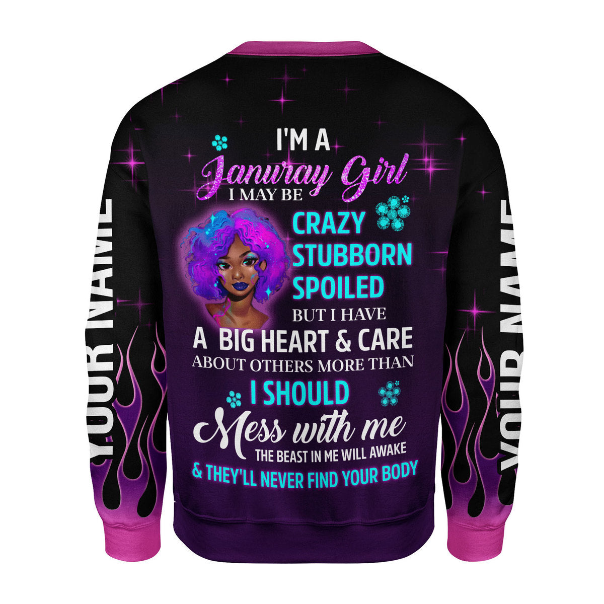 CustomsPig Personalized Tops Queen Was Born In January All Over Printed