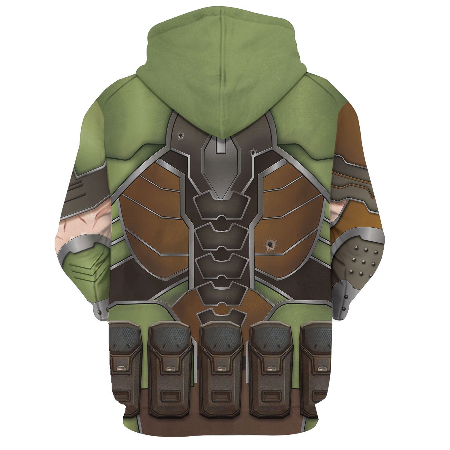 CustomsPig Doomguy Costumes Hoodie Sweatshirt T-Shirt Tracksuit