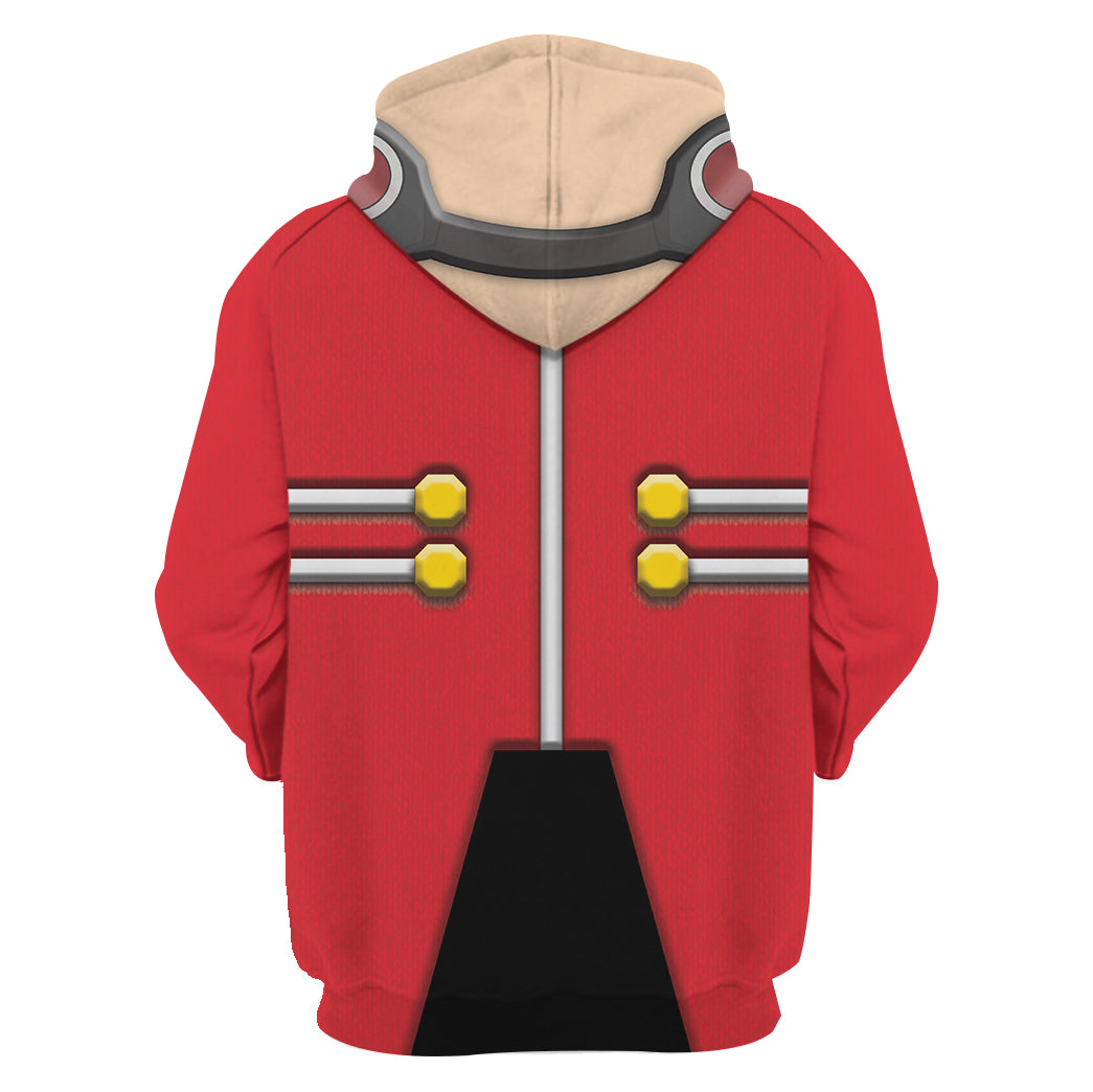 CustomsPig Dr Eggman Robotnik Sonic The Hedgehog Costumes Hoodie Sweatshirt T-shirt Tracksuit