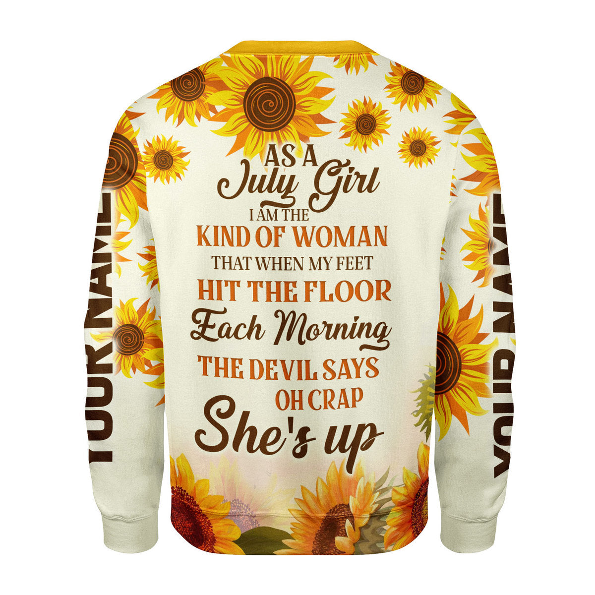 CustomsPig Personalized Tops July Girl All Over Printed