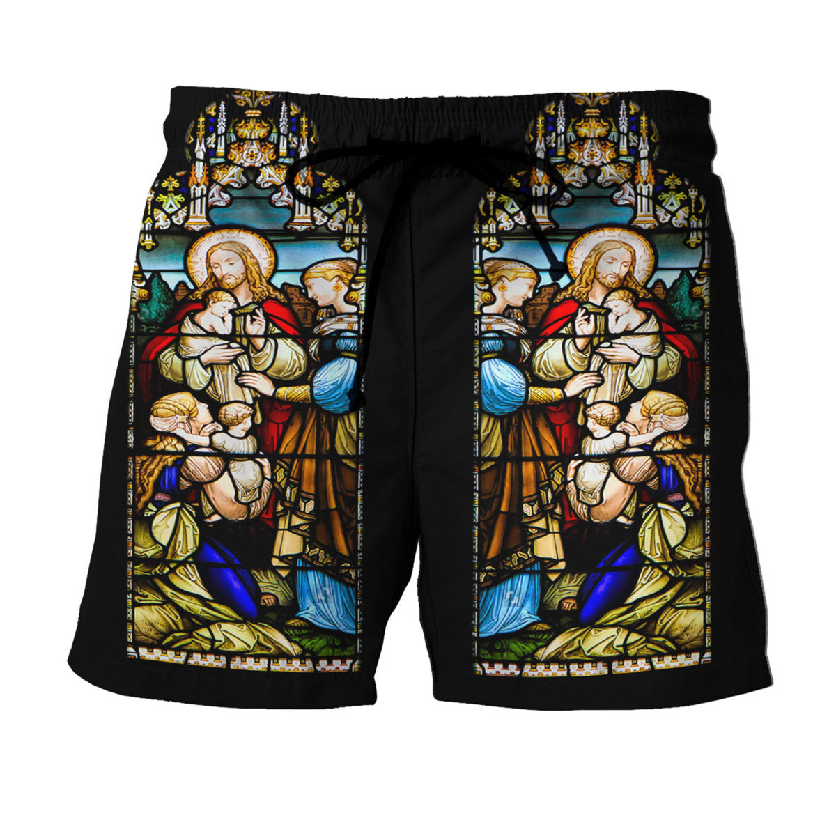 Tracksuit Tops Pullover Sweatshirt Jesus Is Lord Stained Glass 3D Apparel