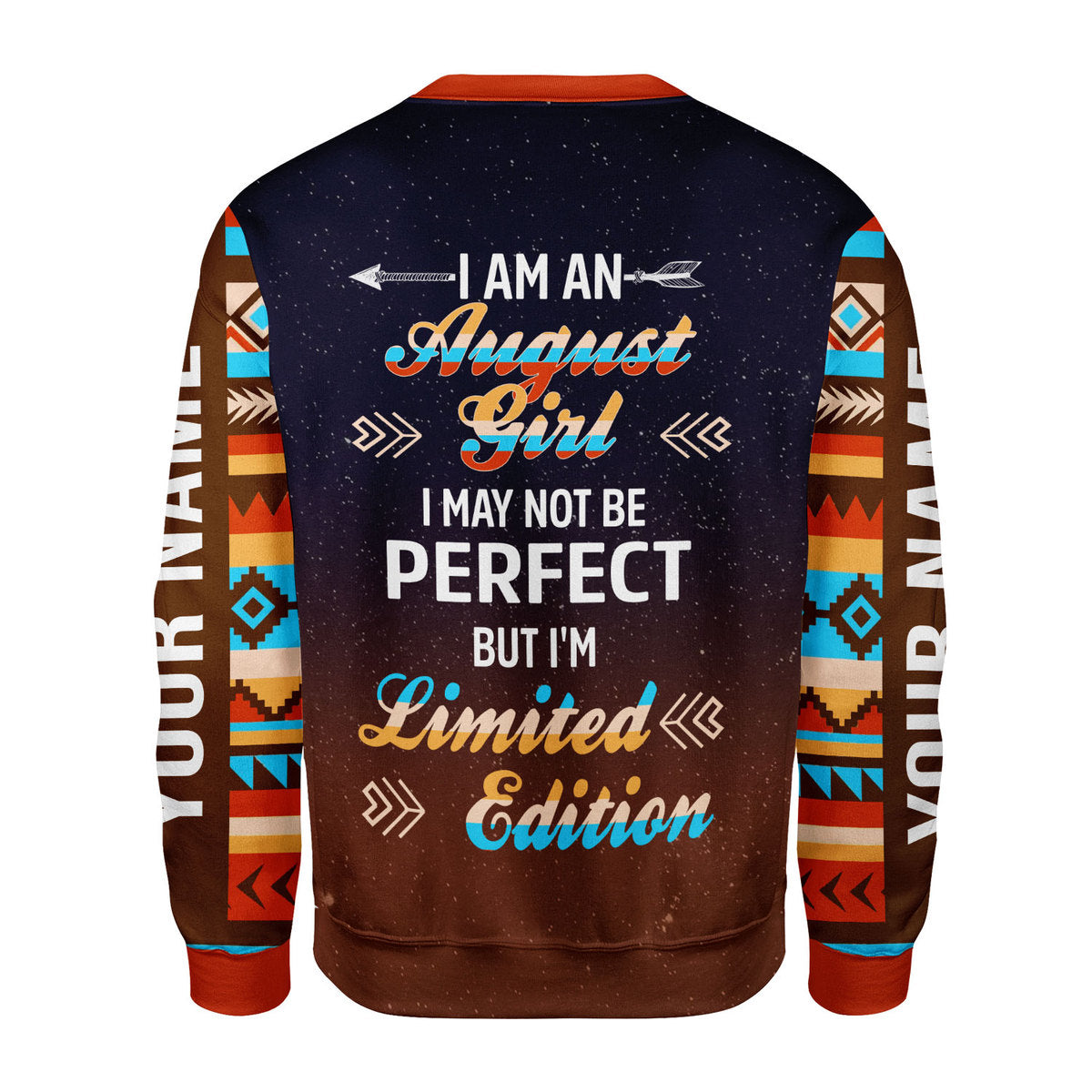 CustomsPig Personalized Ugly Sweater August Girl All Over Printed