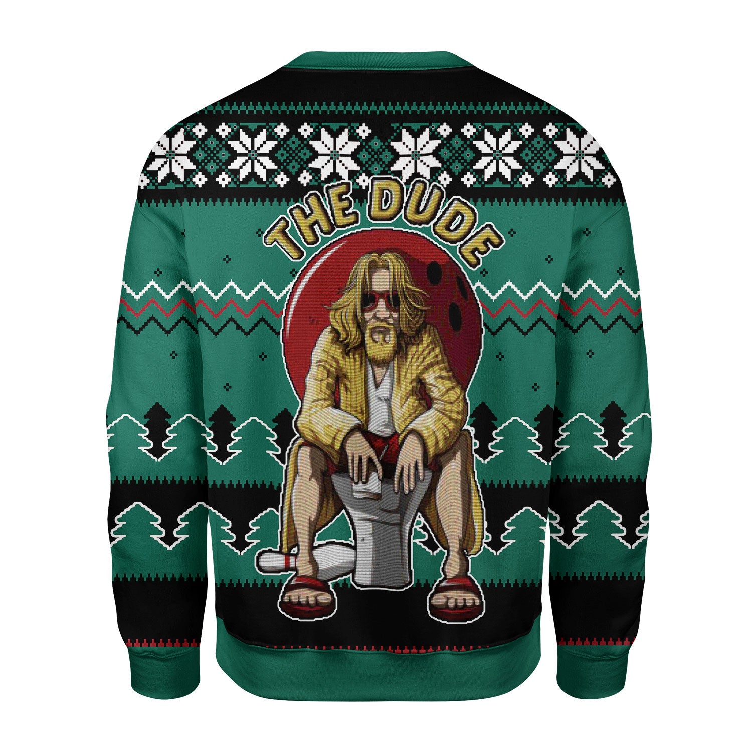 Customspig Christmas Sweater The Dude 3D Apparel