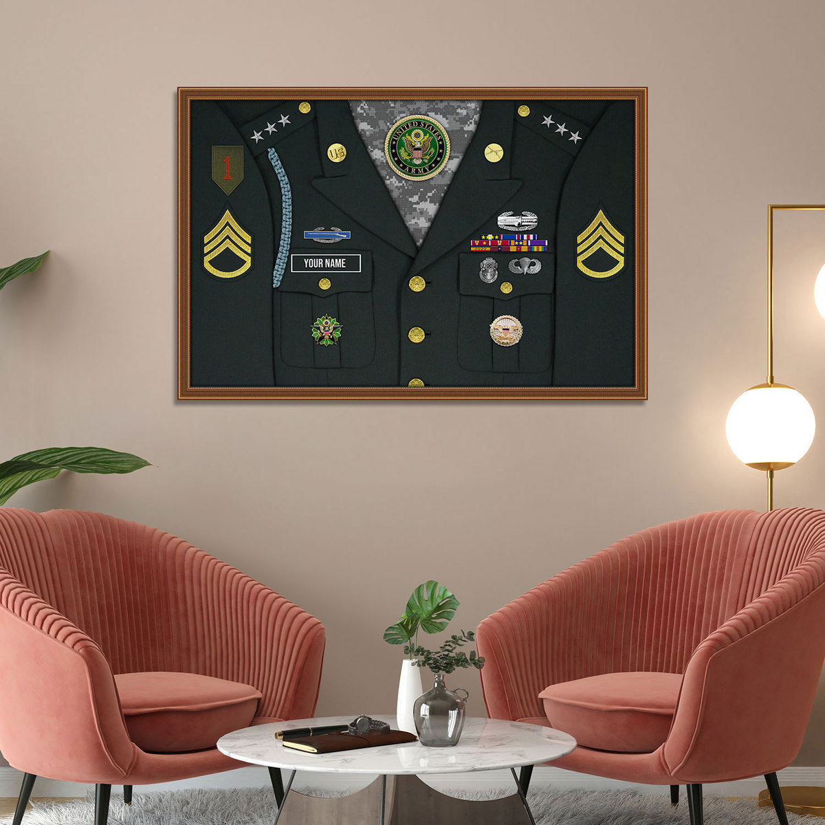 Custom U.S Army US Army Green Service Uniform Digital File/ Poster/ Canvas