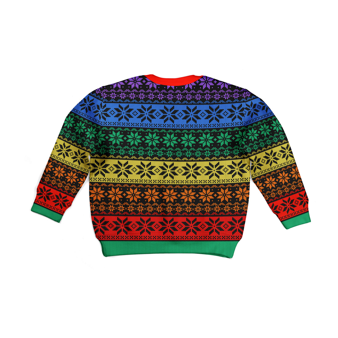 Customspig Kid Ugly Christmas Sweater LGBT Pride Flag 3D Apparel