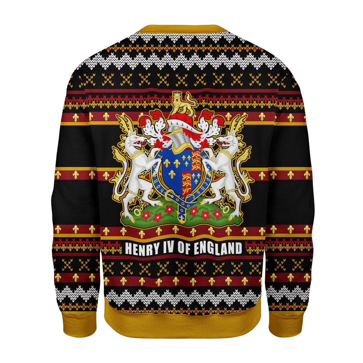 Customspig Christmas Sweater Coat Of Arms Henry VI 3D Apparel