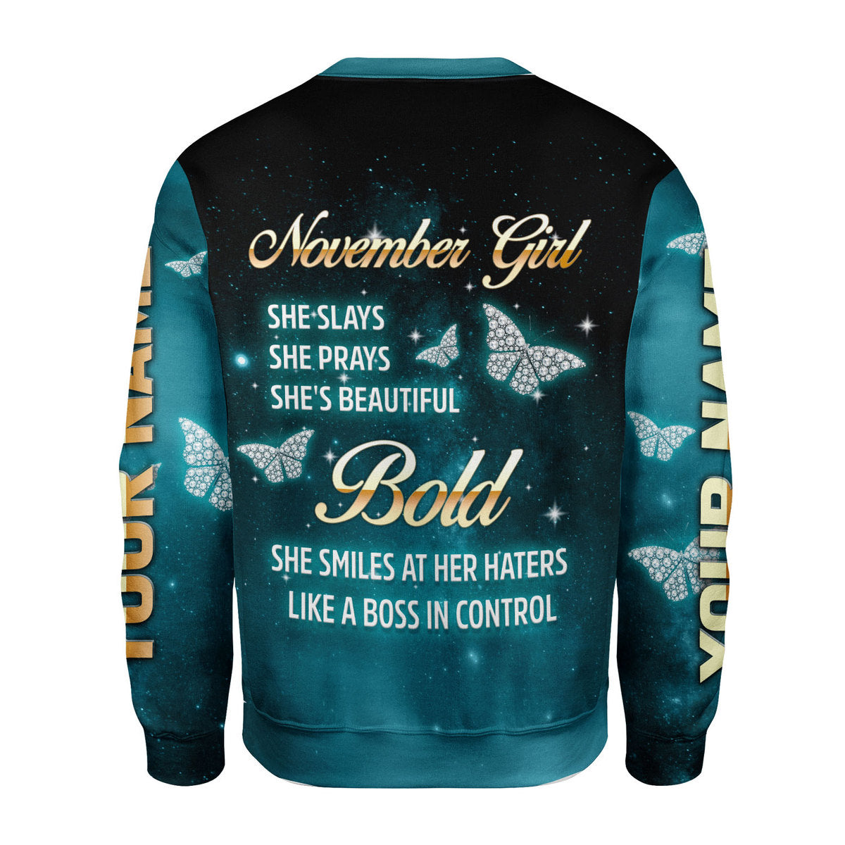 CustomsPig Personalized Tops November Girl All Over Printed