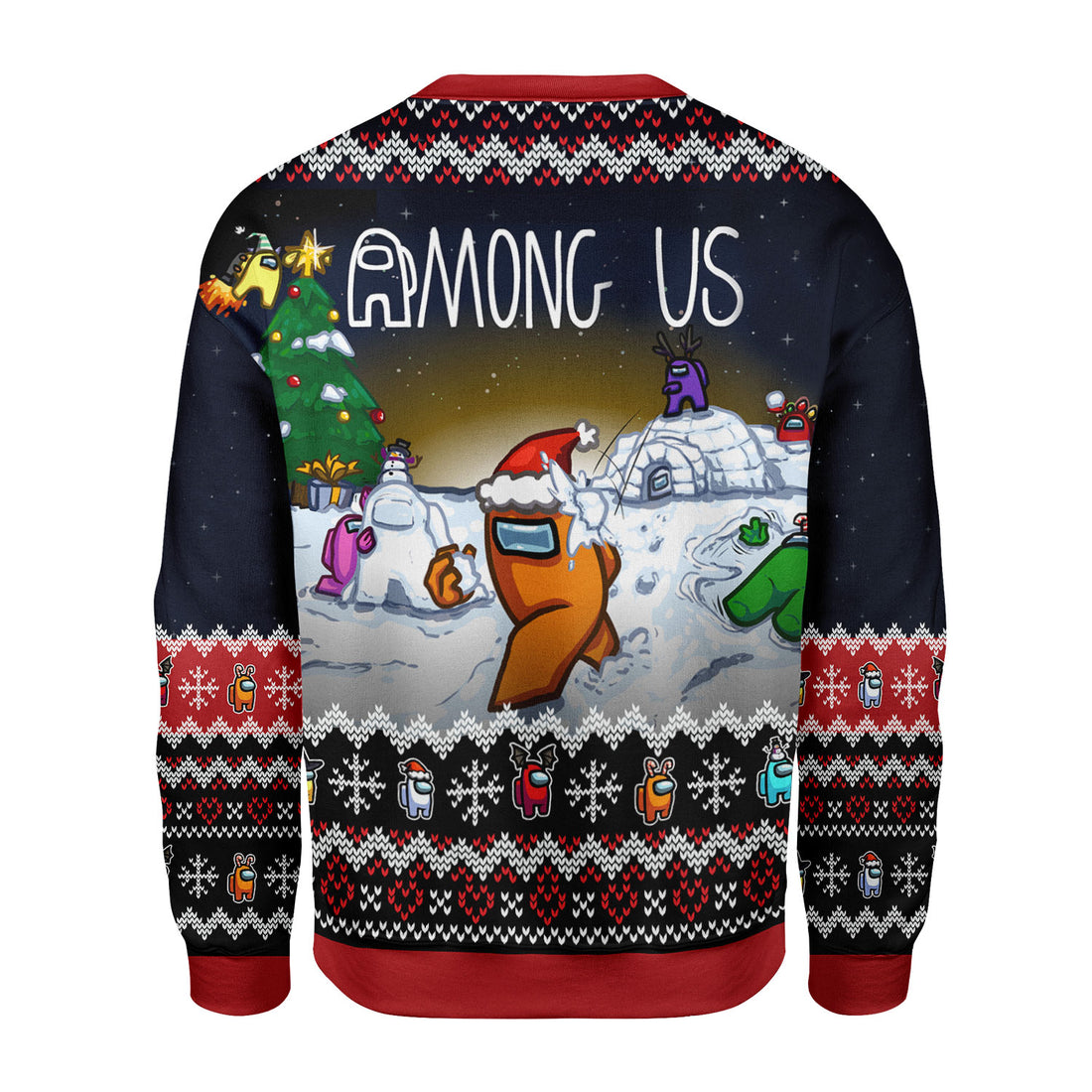 Customspig Christmas Sweater Among Us 3D Apparel