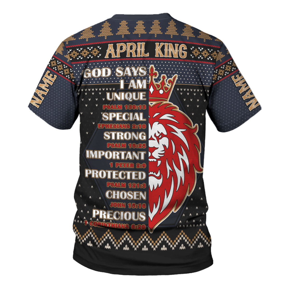 CustomsPig Personalized T-Shirt April Guy All Over Printed