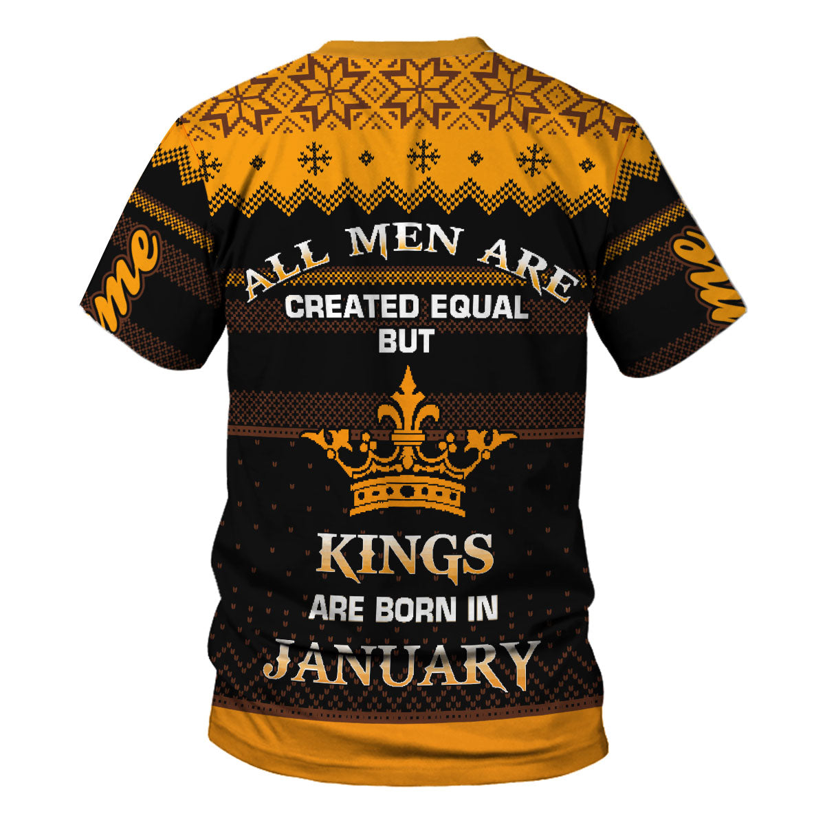 CustomsPig Personalized Tops January Guy Kings Are Born In January All Over Printed