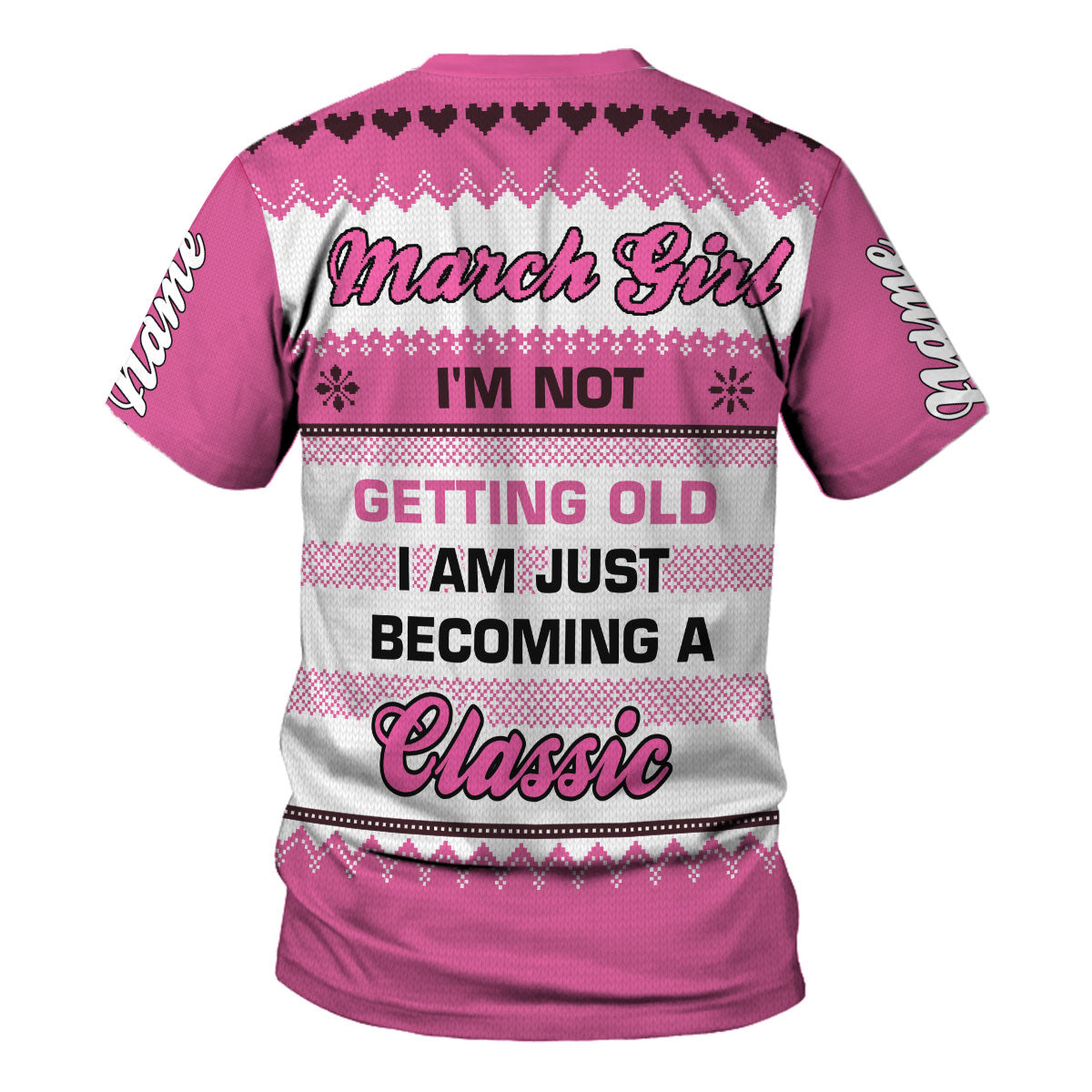 CustomsPig Personalized Tops March Girl All Over Printed