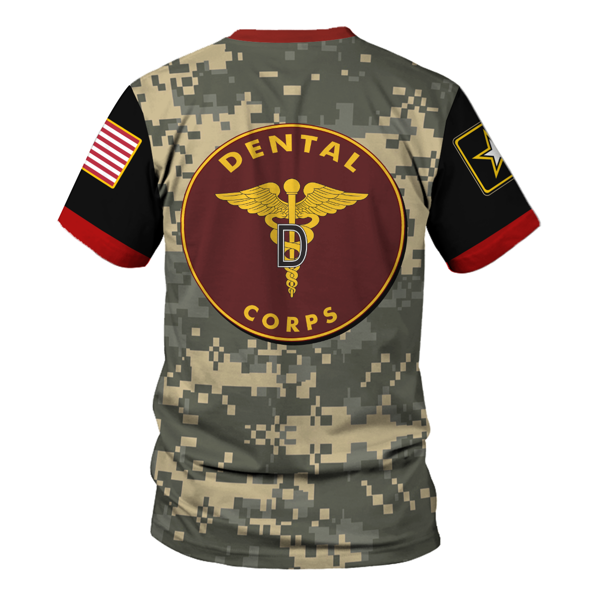 Customspig T-shirt US Army Uniform Army Dental Corps WW2 3D Apparel