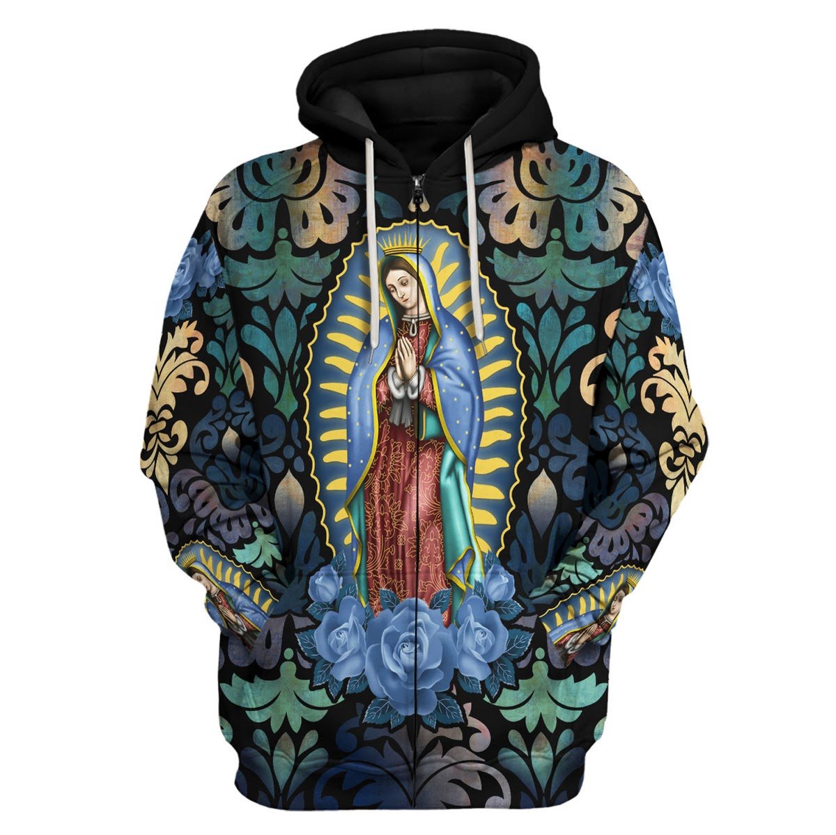 Customspig Tops Pullover Sweatshirt Lady Of Guadalupe 3D Apparel