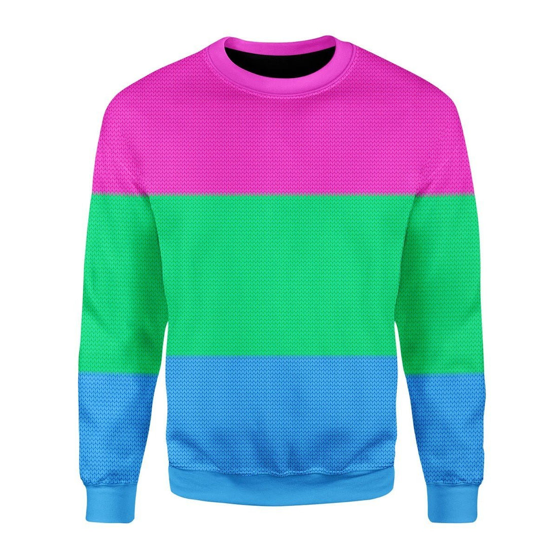 Gearhomies Christmas Unisex Sweater Polysexual Flag 3D Apparel