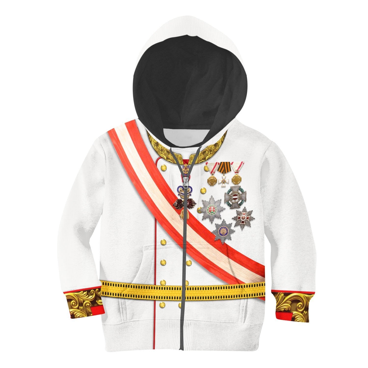 Emperor Franz Joseph I Austria Zip Hoodie / Toddler 2T Kqm656