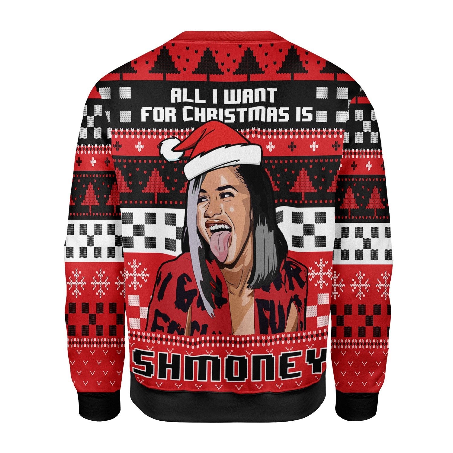 Customspig Christmas Sweater All I Want For Christmas Is Some Money 3D Apparel