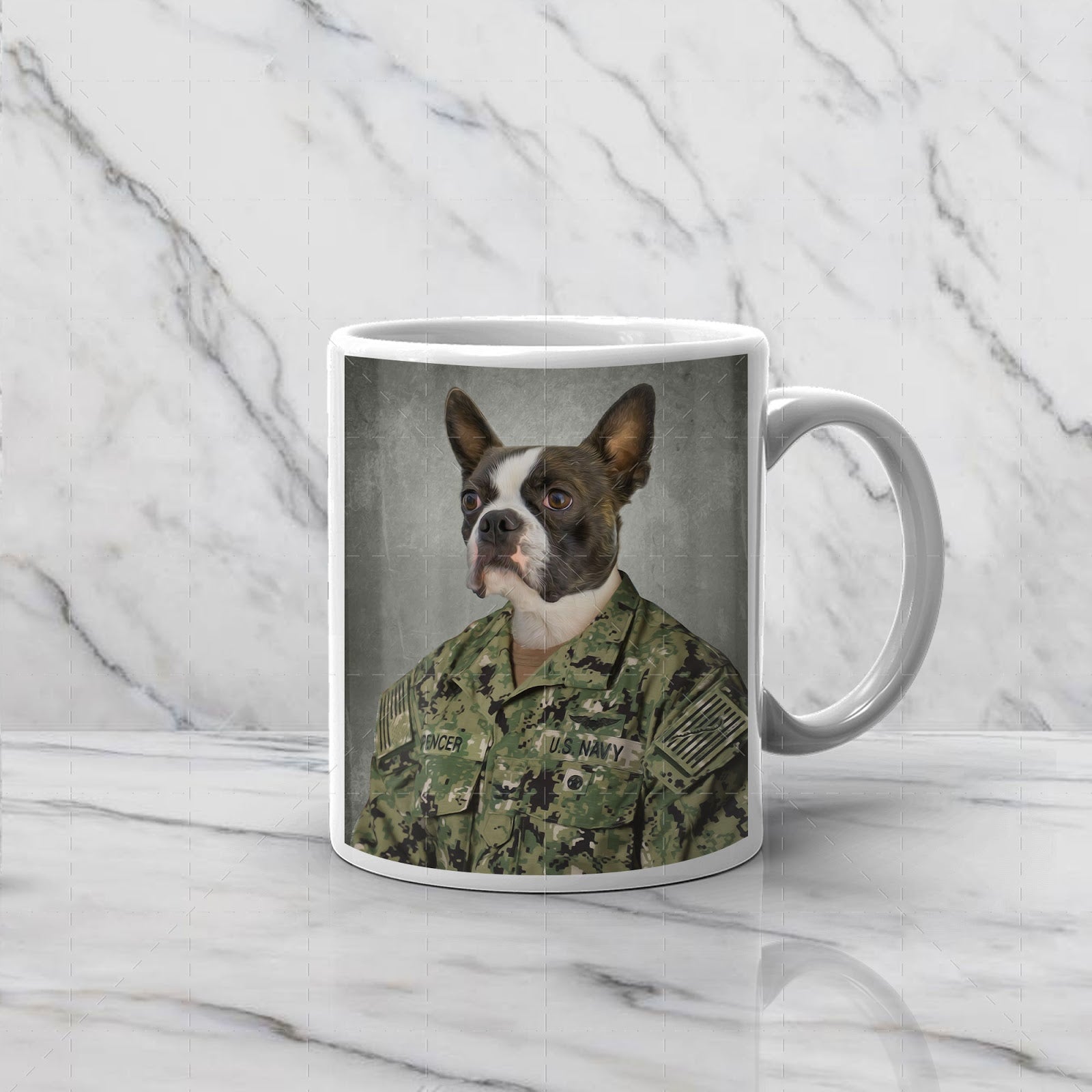 US Navy Working Uniform Type I - Custom Pet Mug