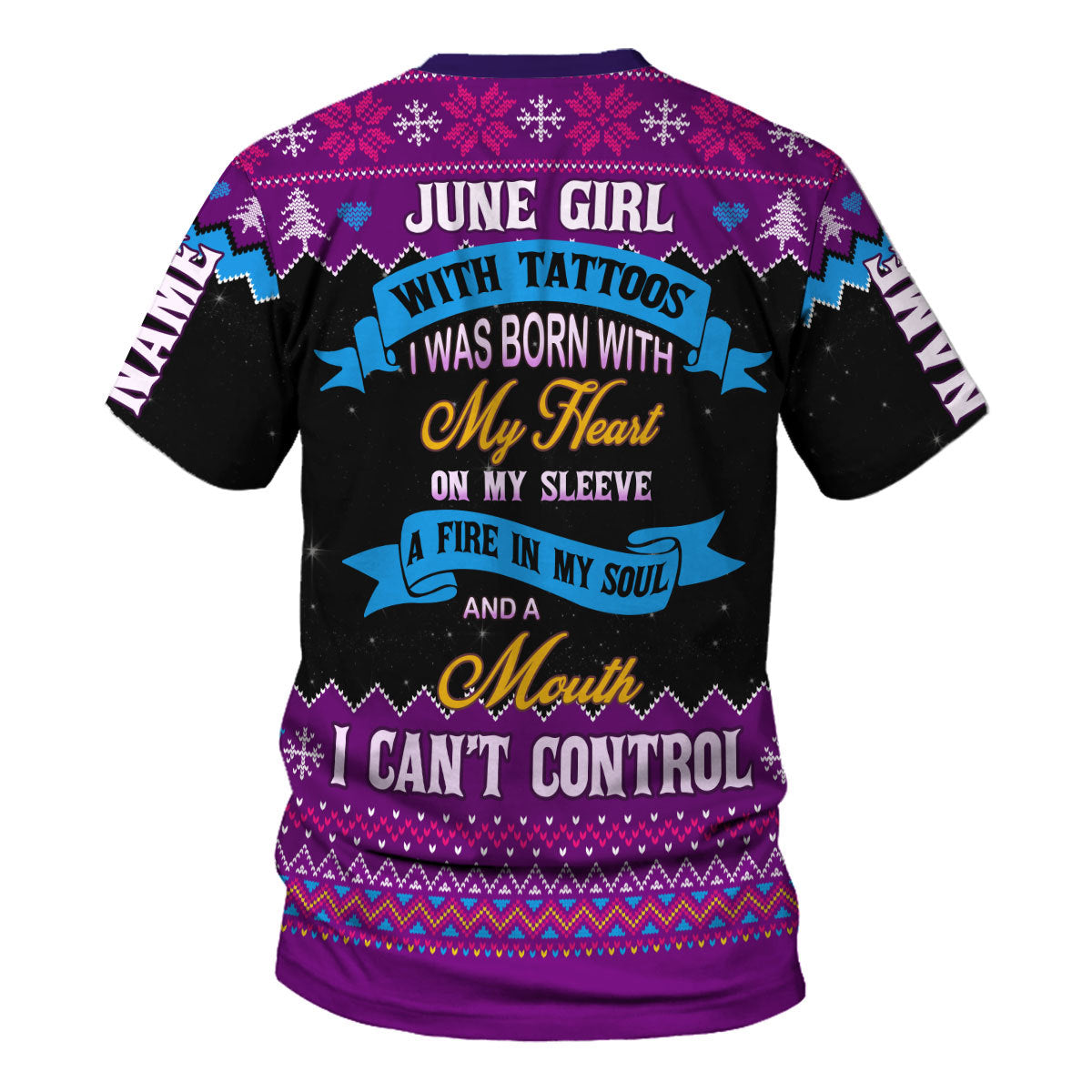 CustomsPig Personalized Tops June Girl All Over Printed