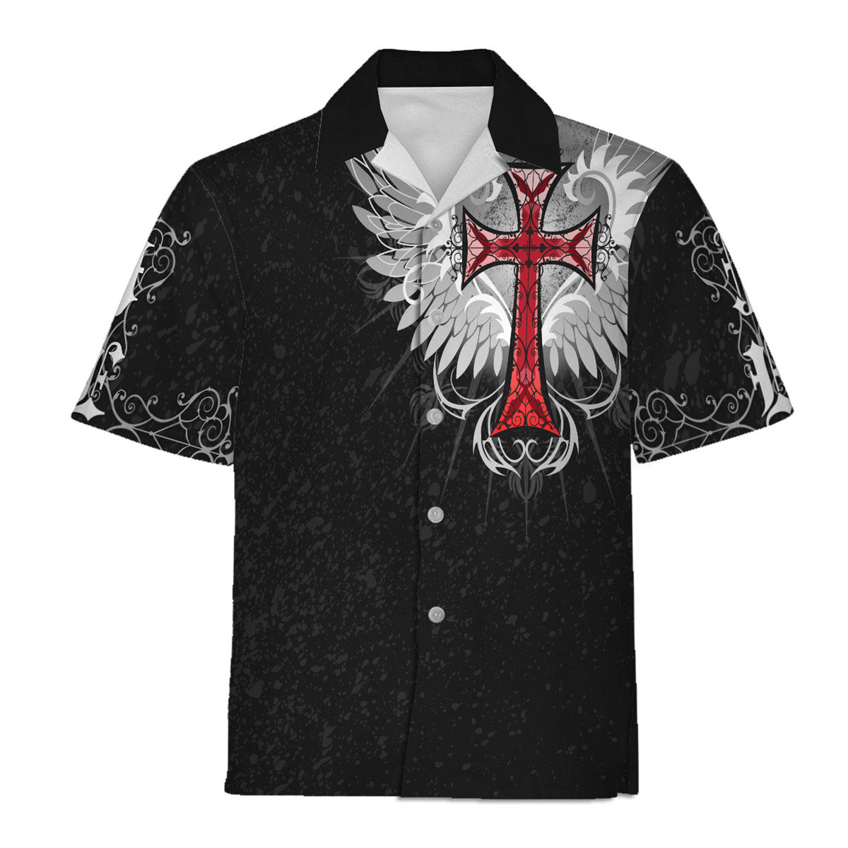 Customspig Tops Pullover Sweatshirt Sweatshirt Jesus Old English Red Cross 3D Apparel