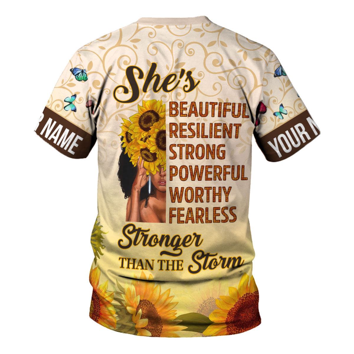 CustomsPig Personalized T-Shirt August Girl All Over Printed