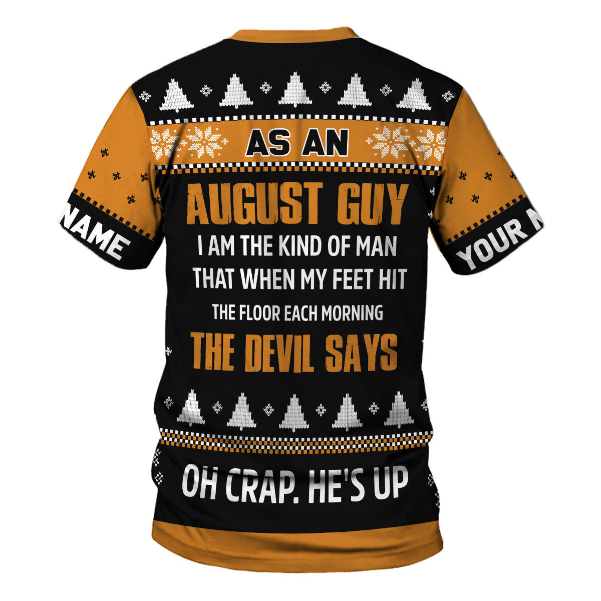 CustomsPig Personalized Tops August Guy All Over Printed