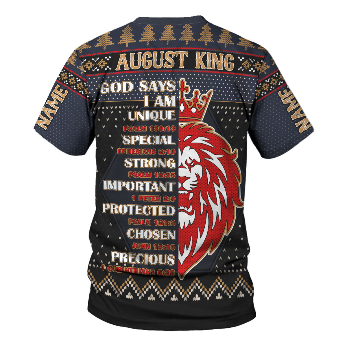 CustomsPig Personalized T-shirt August Guy All Over Printed