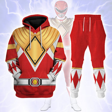 Red Ranger  Mighty Morphin Power Rangers Cosplay Tracksuit