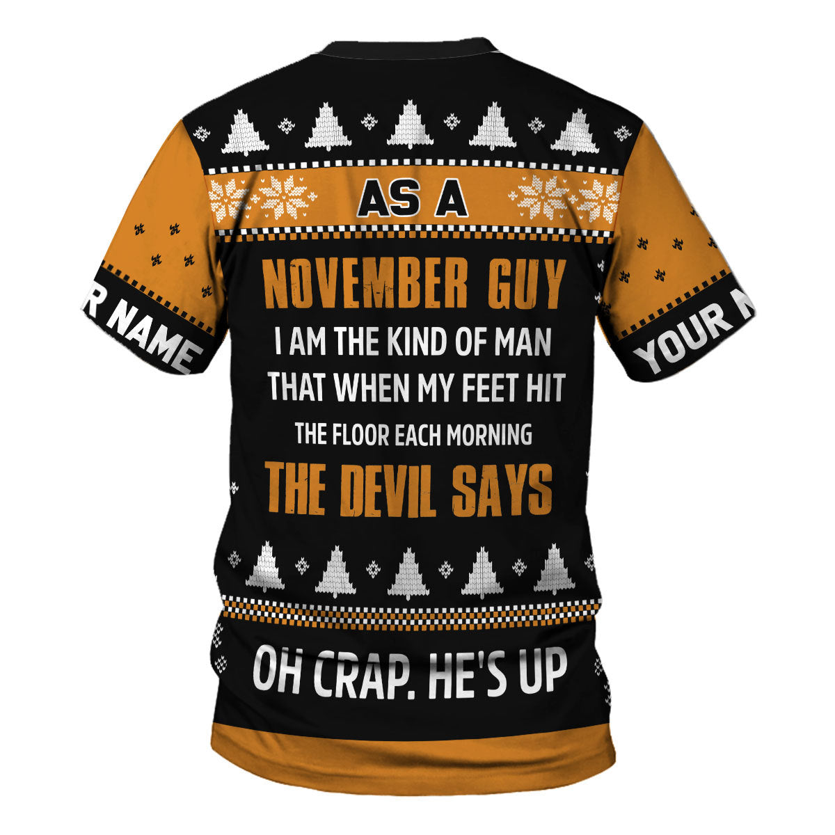 CustomsPig Personalized T-shirt November Guy All Over Printed