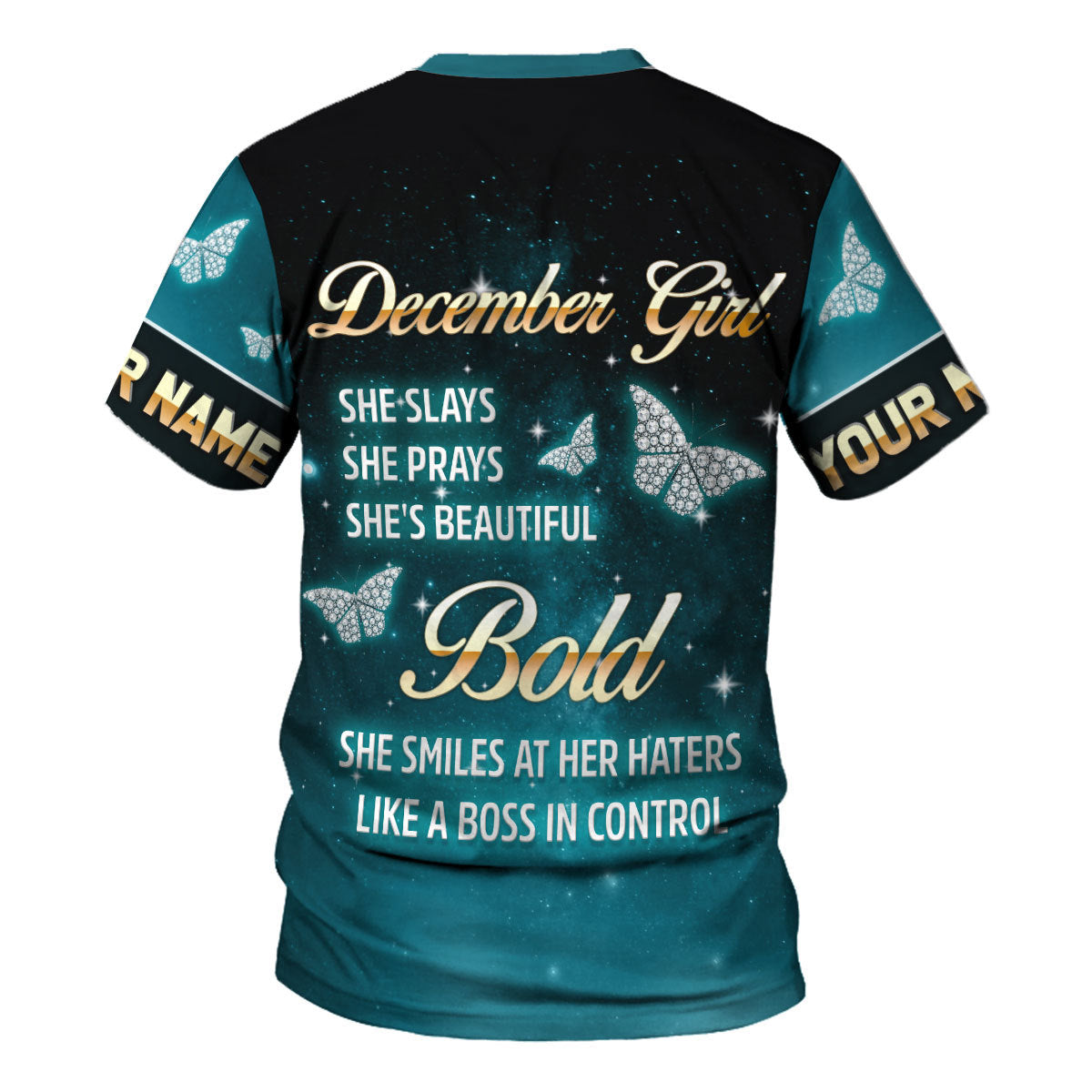 Personalized Tracksuit December Girl All Over Printed