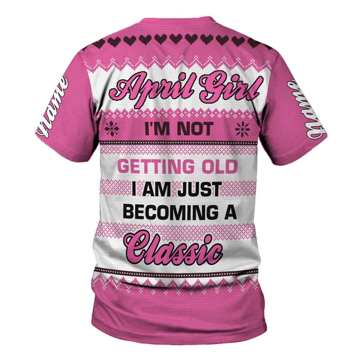 CustomsPig Personalized Tops April Girl All Over Printed