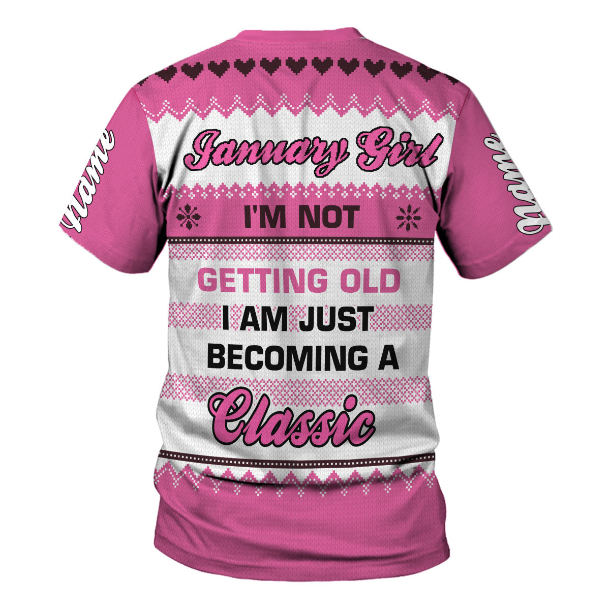 CustomsPig Personalized T-Shirt January Girl All Over Printed