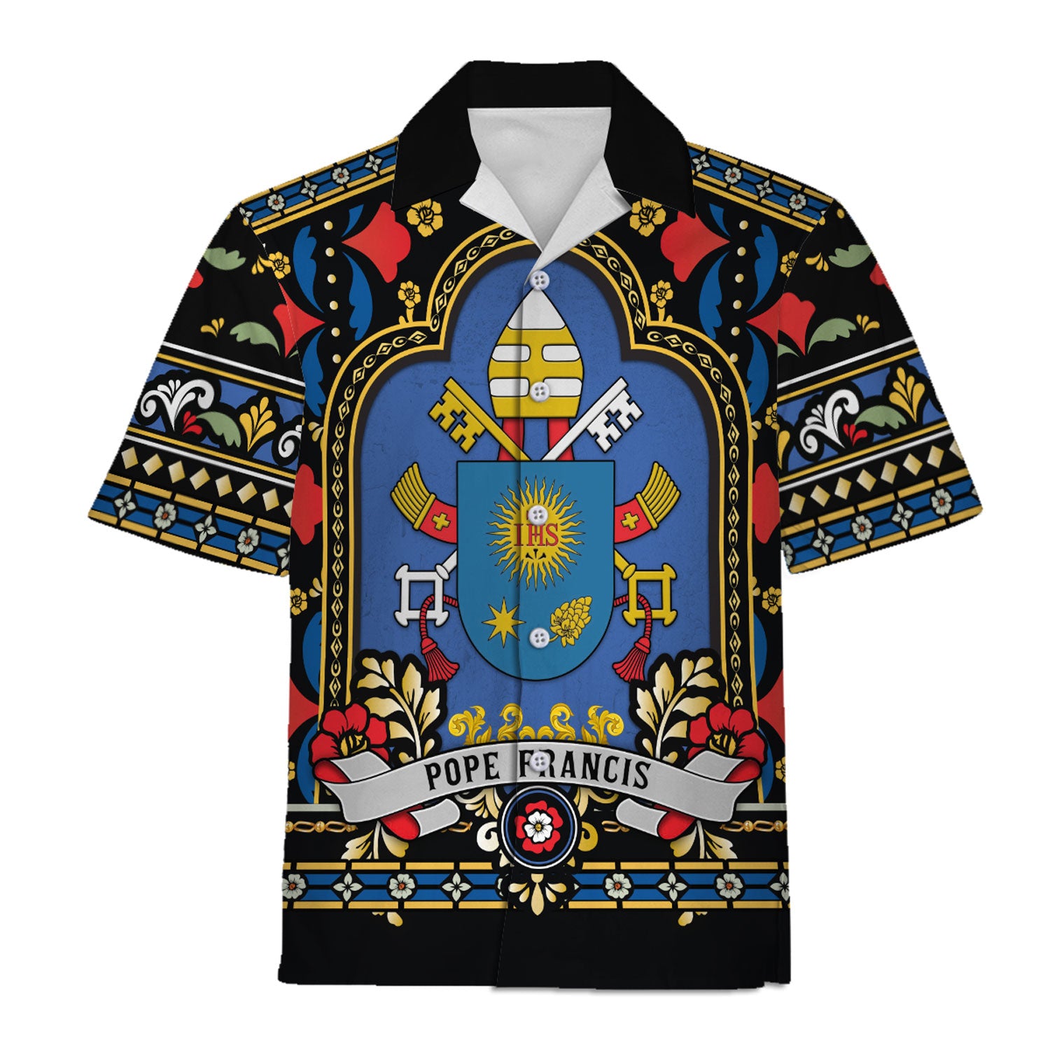 Customspig Tops Pullover Sweatshirt Pope Francis Coat Of Arms 3D Apparel