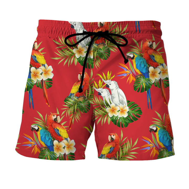 GTA Pacific Legend Parrot Red Hawaiian Shirt
