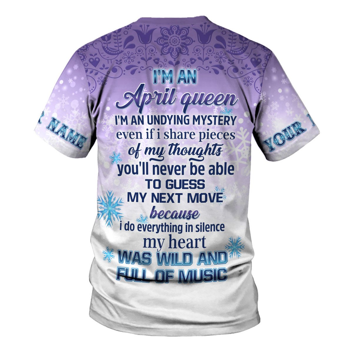 Personalized Tracksuit I'm An April Queen All Over Printed