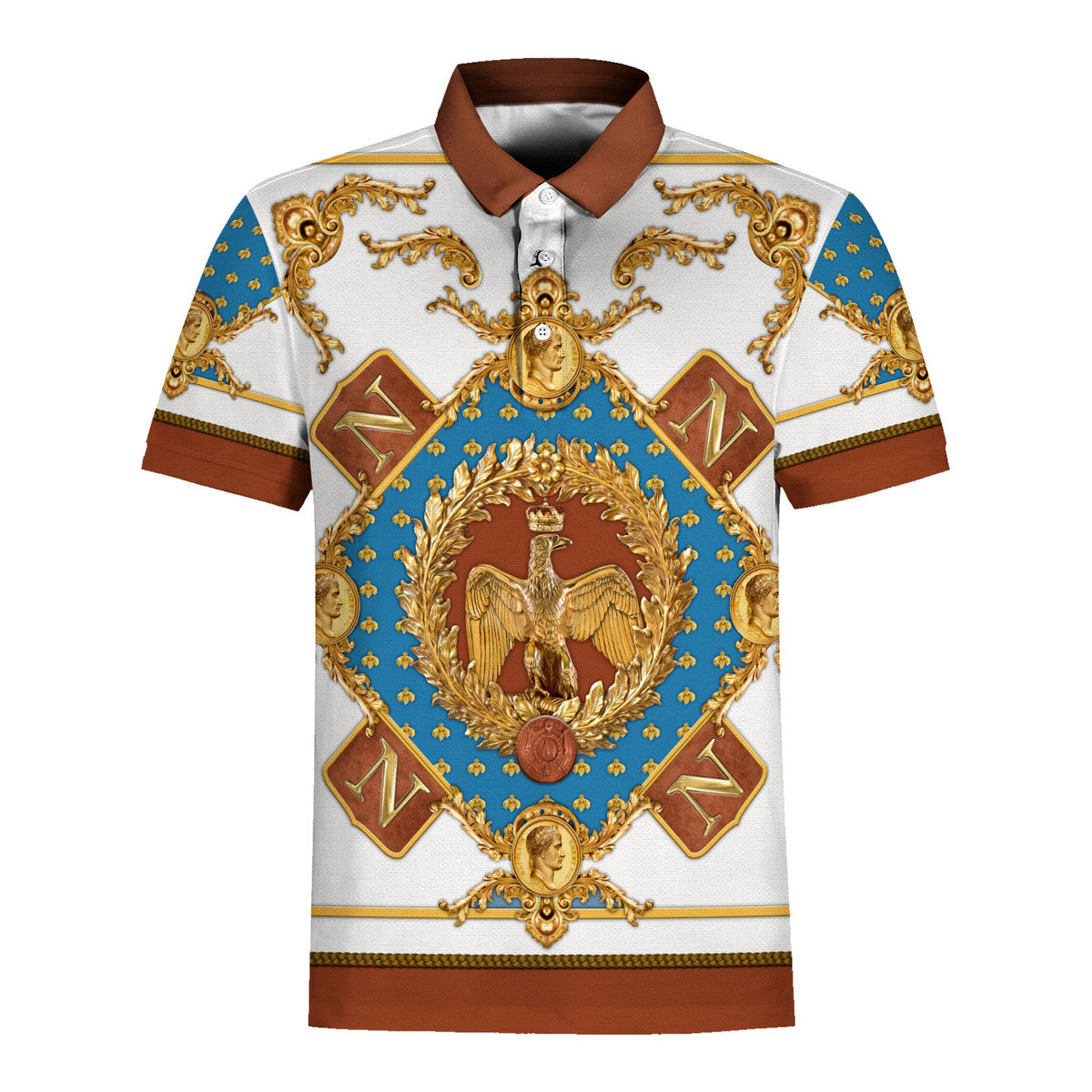 Napoleon I Coat Of Arms Hawaiian Shirt 3D Shirt For Unisex