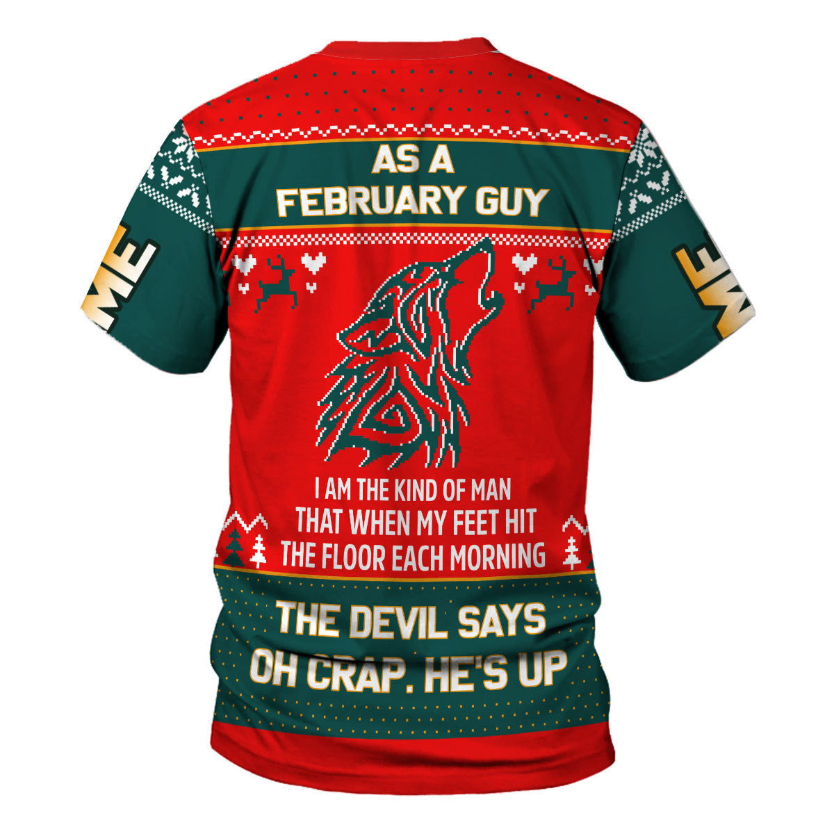 CustomsPig Personalized Tops February Guy That He's Up All Over Printed