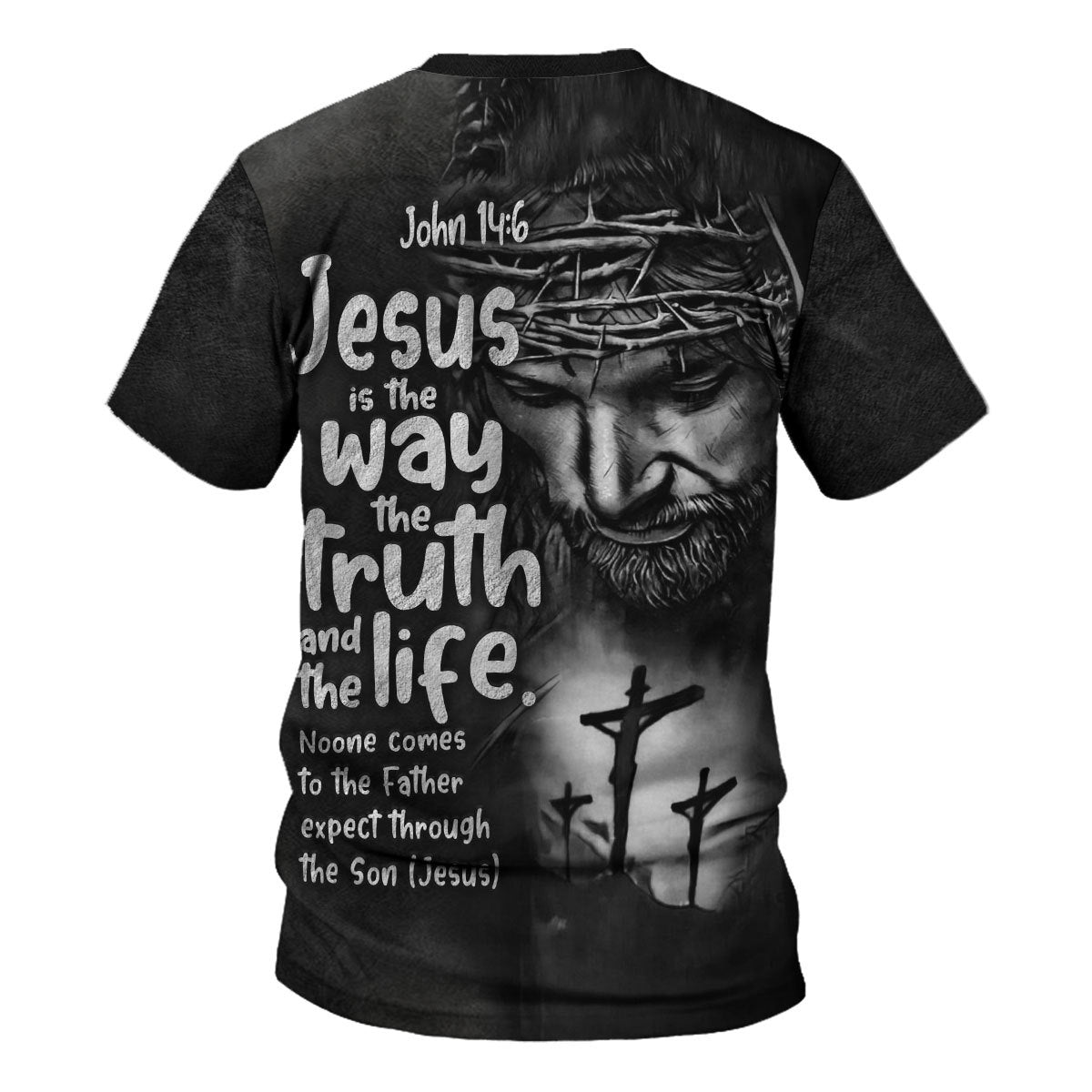 Customspig Tops Pullover Sweatshirt Sweatshirt Jesus Is The Way, The Truth, And The Life 3D Apparel