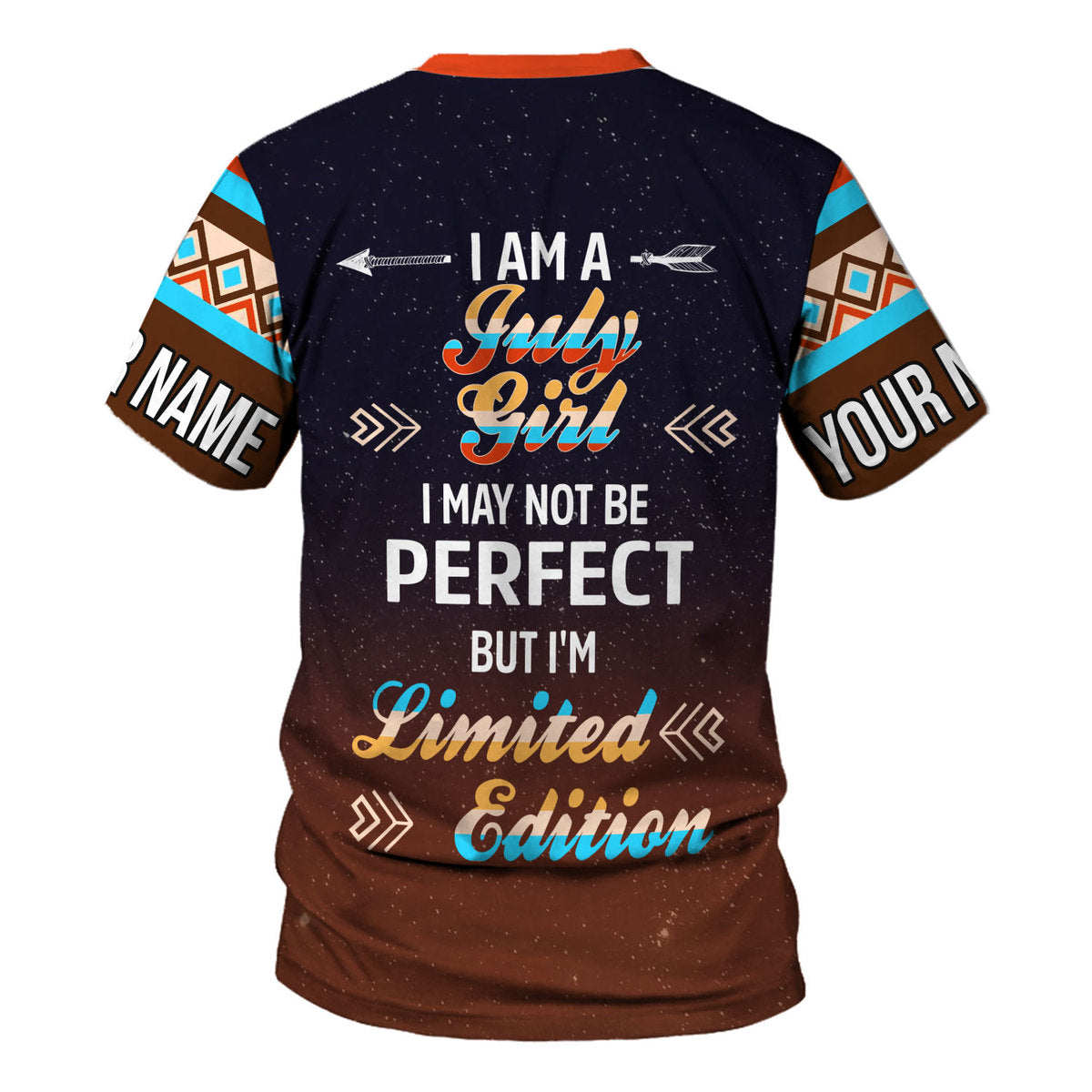 CustomsPig Personalized T-Shirt July Girl All Over Printed