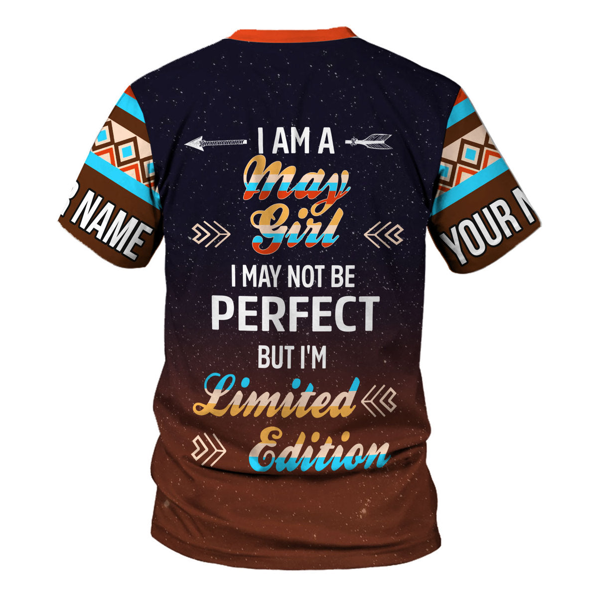 CustomsPig Personalized T-Shirt May Girl All Over Printed