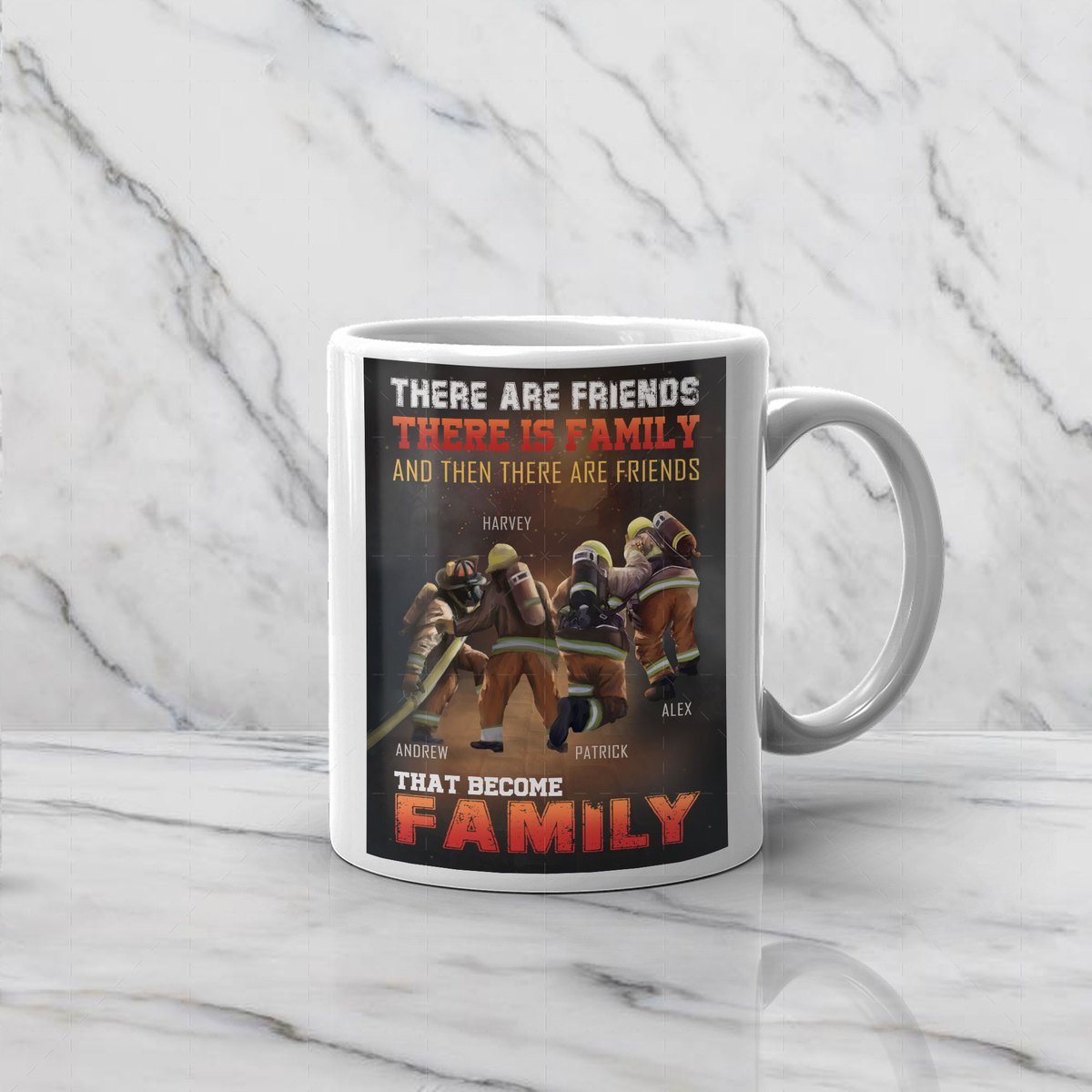 Customized Name Mug - There Are Friends, There Is Family, And Then There Are Friends That Become Family CS07