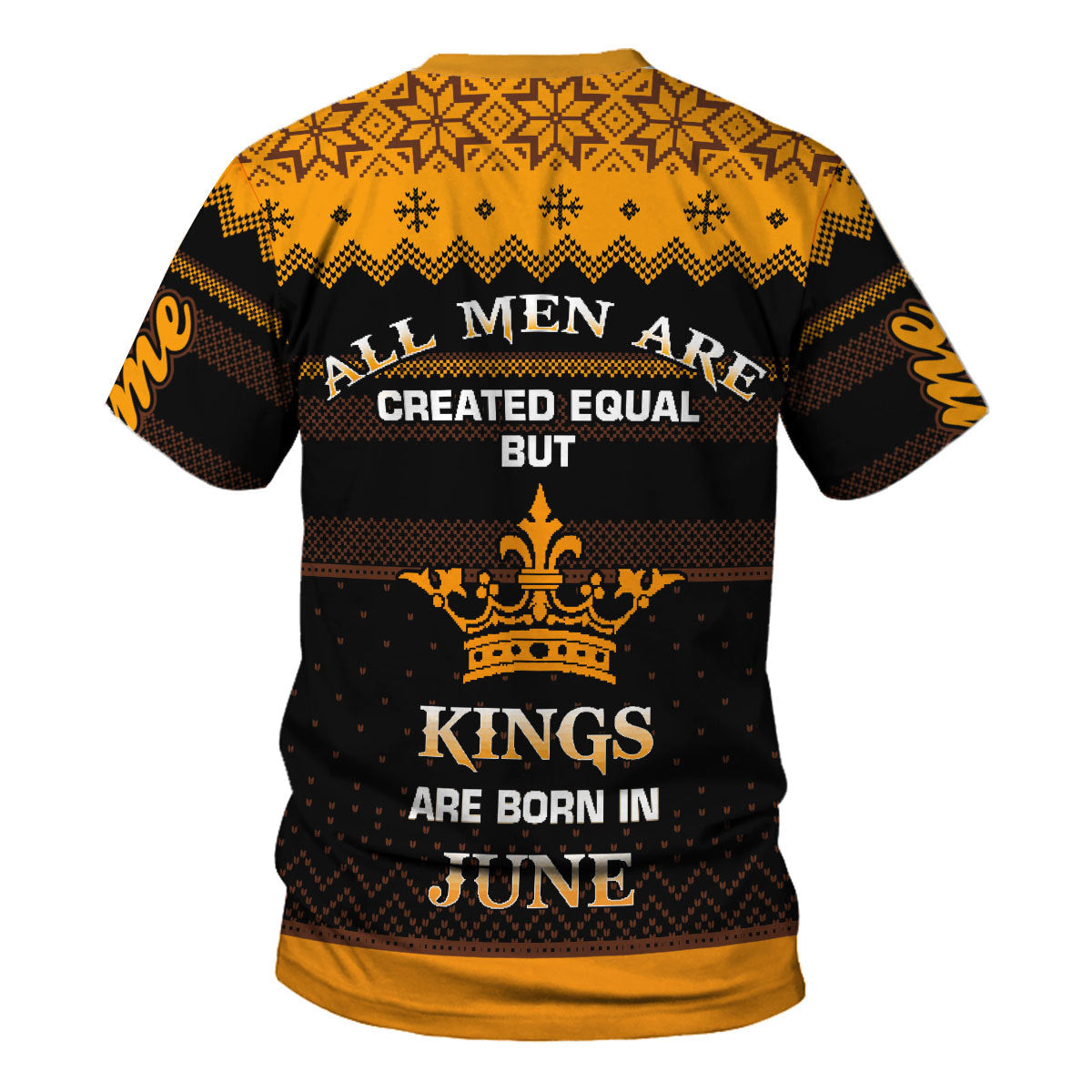 CustomsPig Personalized T-Shirt June Guy Kings Are Born In June All Over Printed