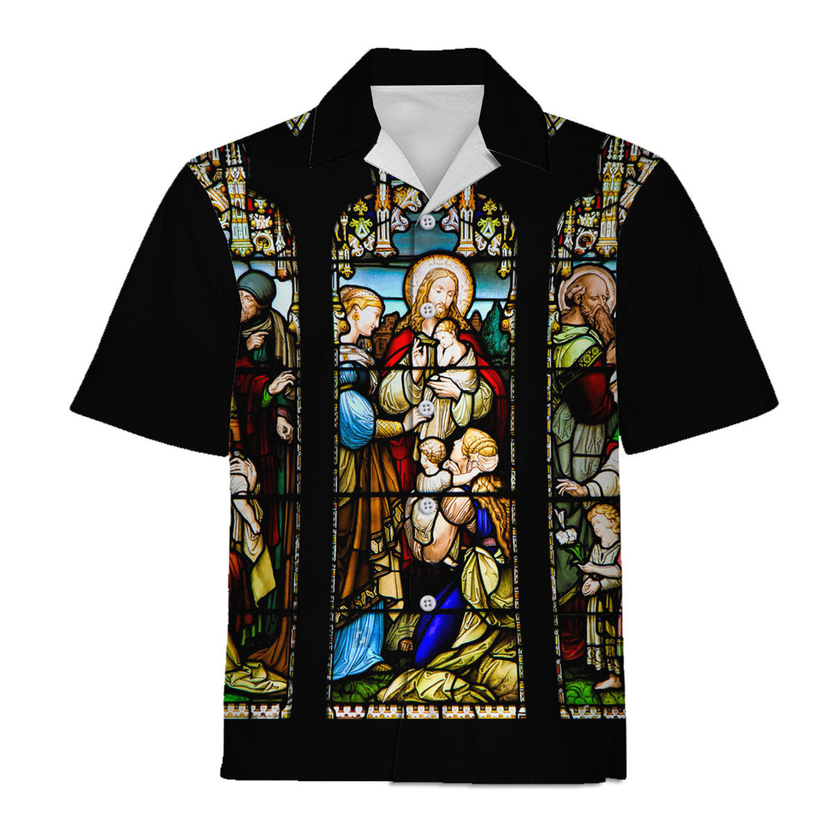 Tracksuit Tops Pullover Sweatshirt Jesus Is Lord Stained Glass 3D Apparel