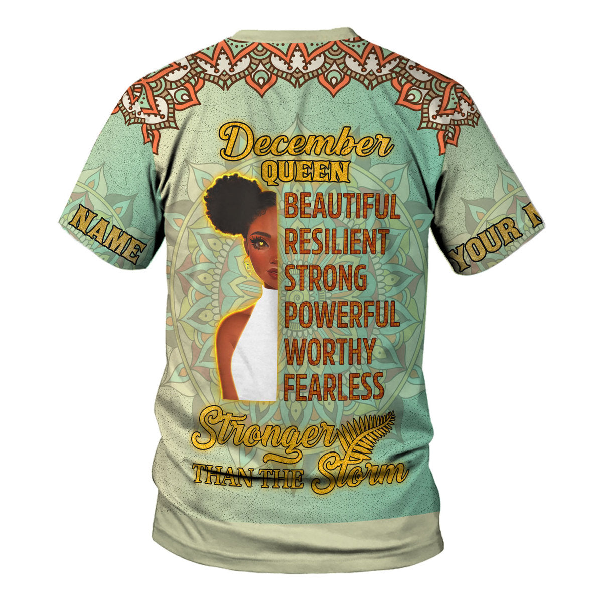 Customspig Personalized T-Shirt December Girl All Over Printed