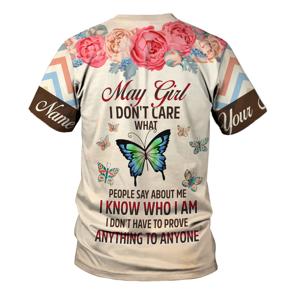 CustomsPig Personalized T-Shirt May Girl All Over Printed