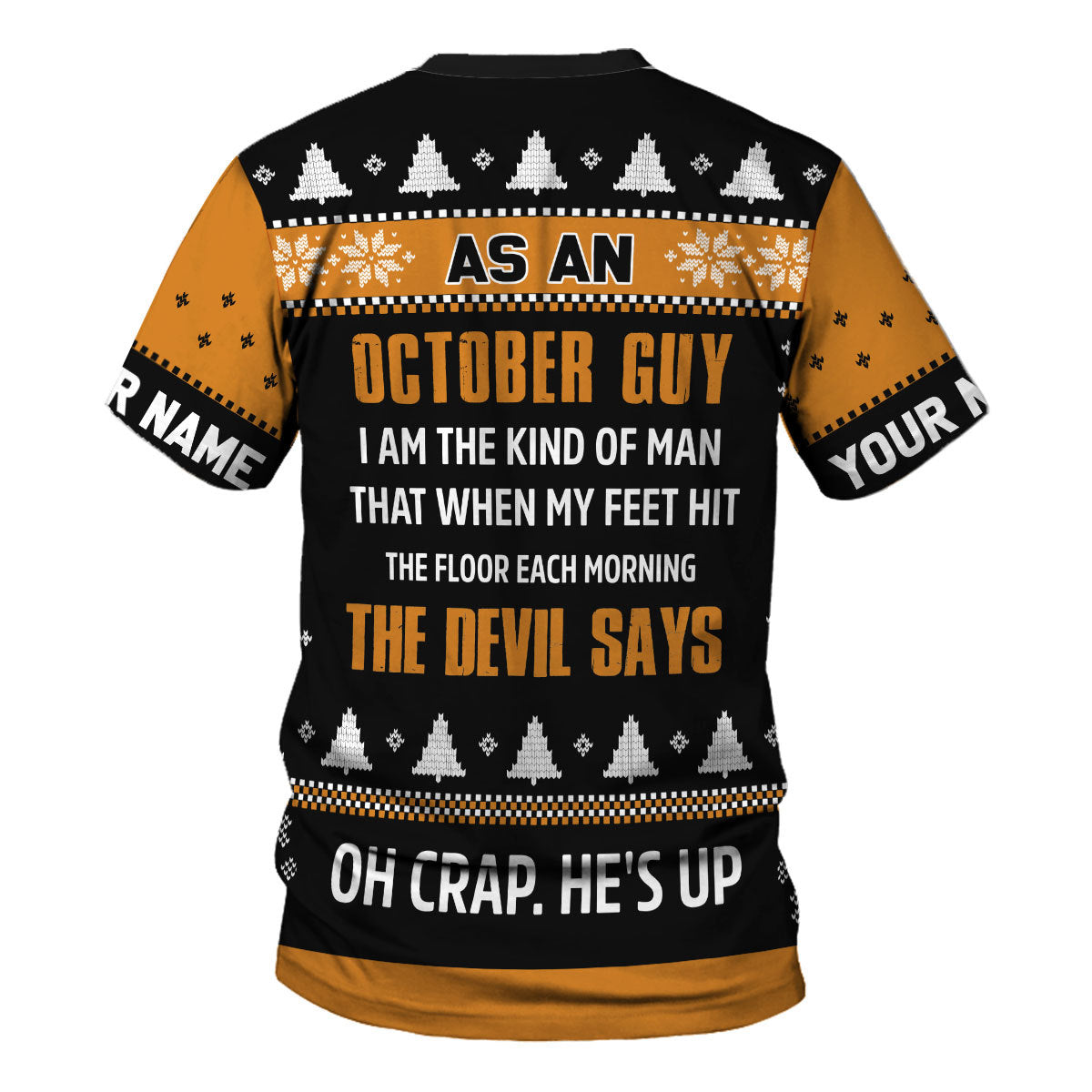 CustomsPig Personalized T-shirt October Guy All Over Printed