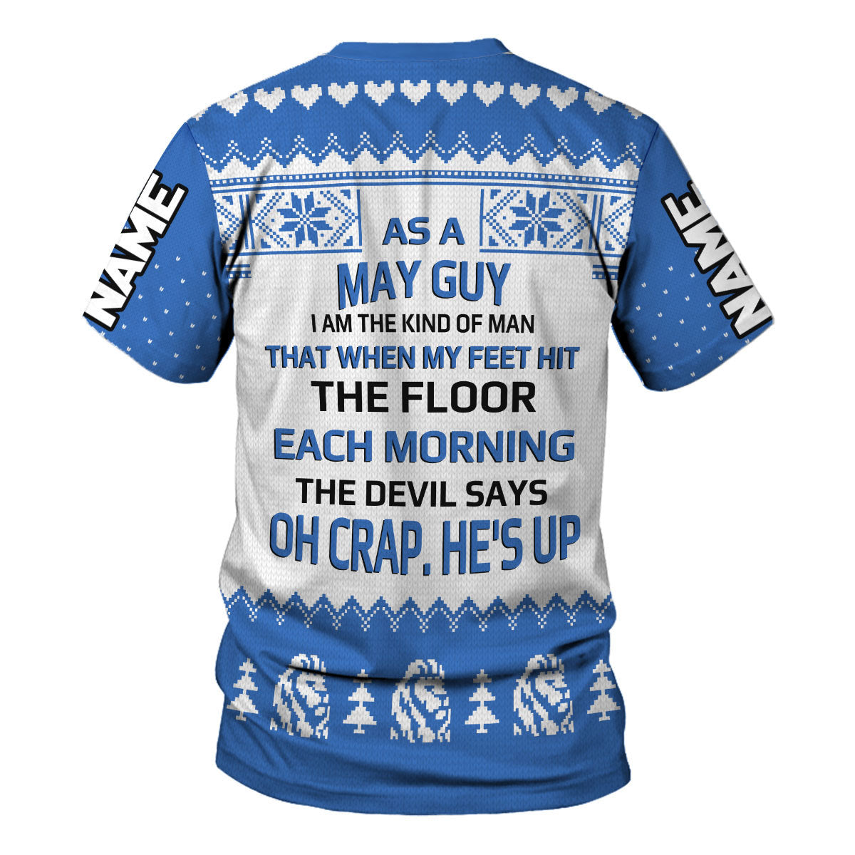 CustomsPig Personalized Tops May Guy All Over Printed